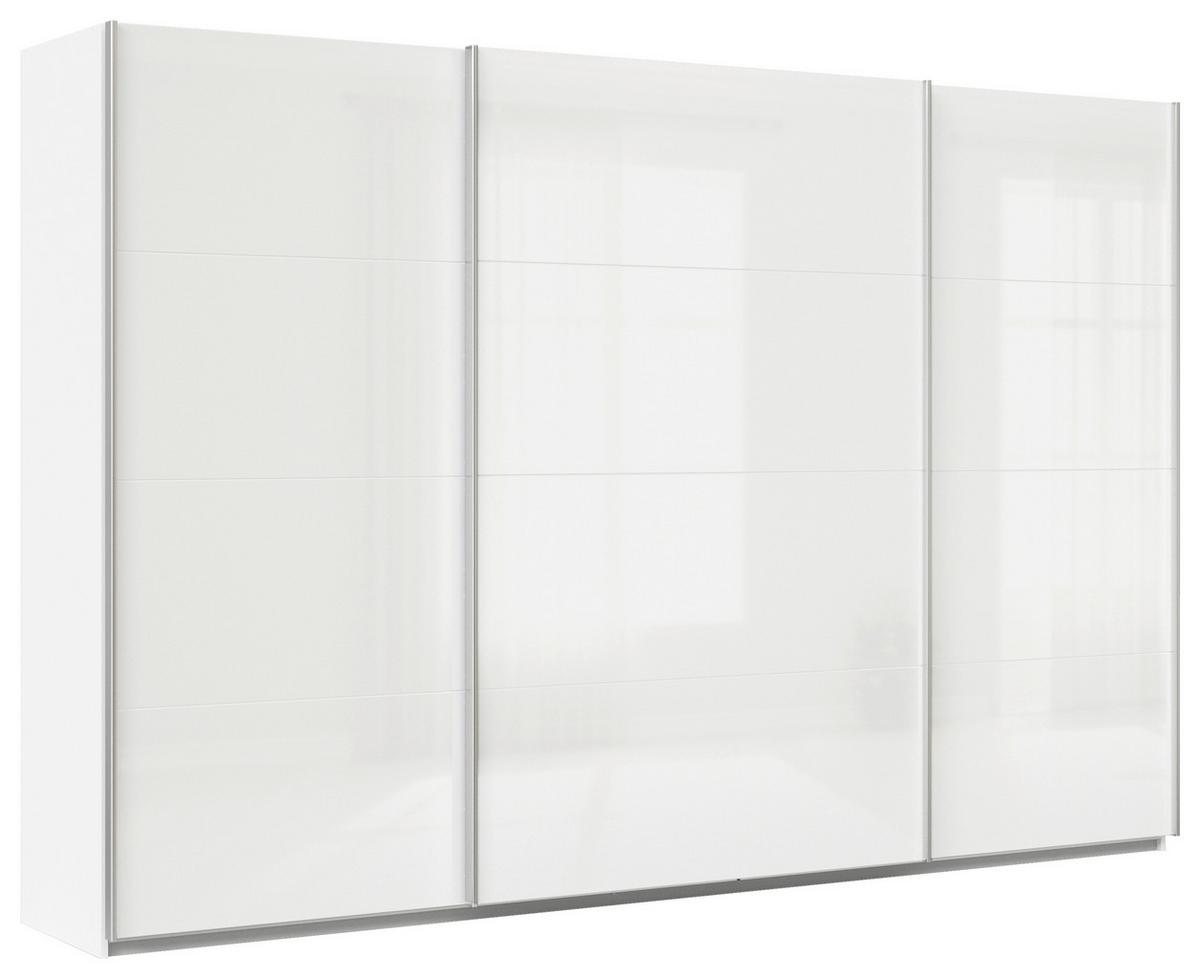 Tolóajtós Szekrény Feldkirch 315/210 Cm - magasfényű fehér/fehér, Modern, faalapú anyag (315/210/62cm)