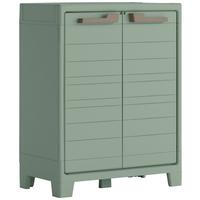Werkzeugschrank E-Com Planet Outdoor 44x100x80 cm - Jadegrün, Design, Kunststoff (80/100/44cm) - Keter