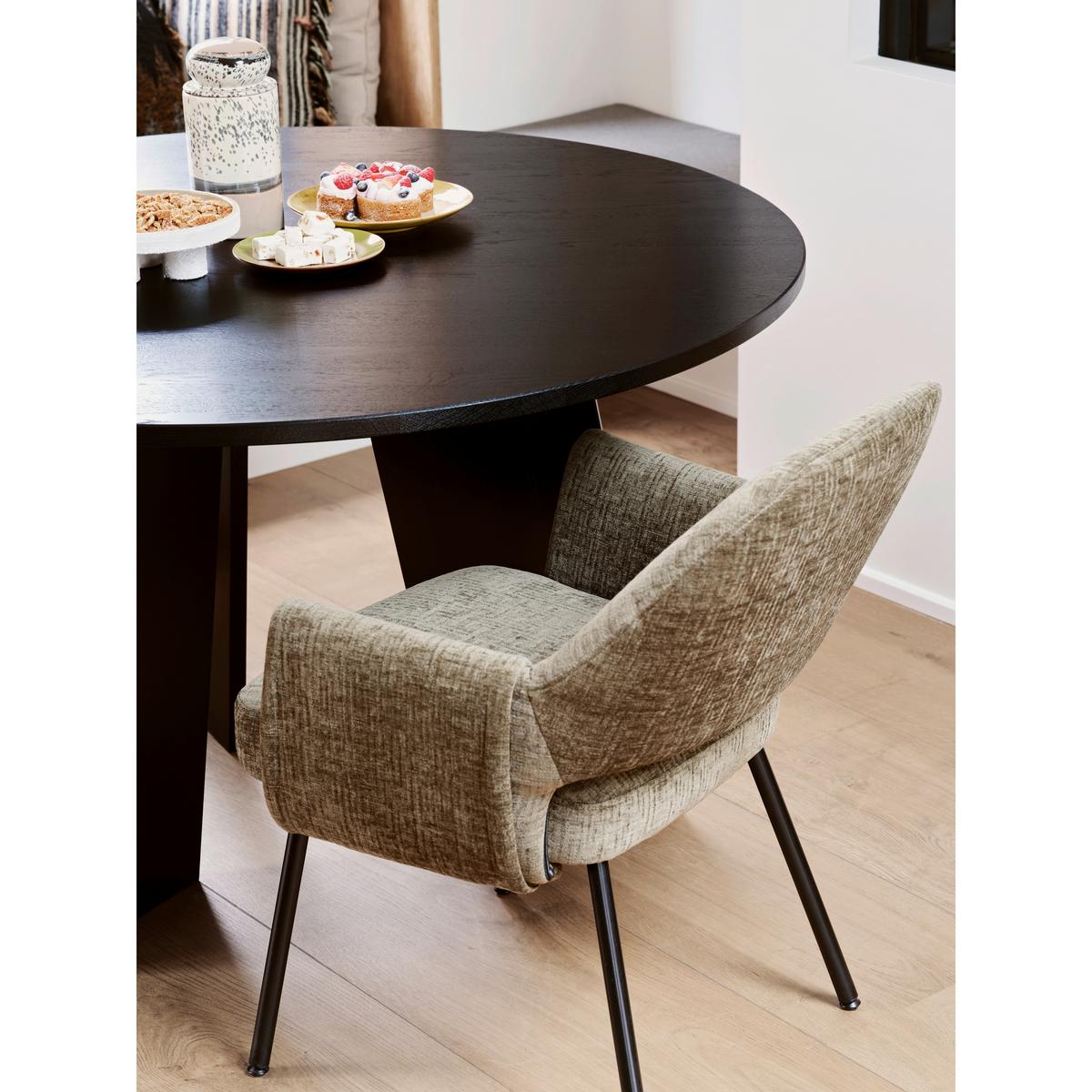 ESSTISCH Fries Schwarz L: 129cm - Schwarz, MODERN, Holz (129/129/75cm) - Livetastic