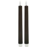 Dlhá sviečka RINA - čierna, plast/prírodné materiály (2,2/22cm) - Mömax