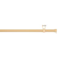 Vorhangschiene Einläufig 140cm Metall Beige Mit Endstücken - Beige, KONVENTIONELL, Metall (140cm) - Ondega