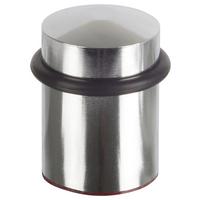Türstopper 1 Stk. Dxh: 3,5x4,4 Cm Aus Metall Mit Gummiring - Silberfarben, Metall (3,5/4,4cm)