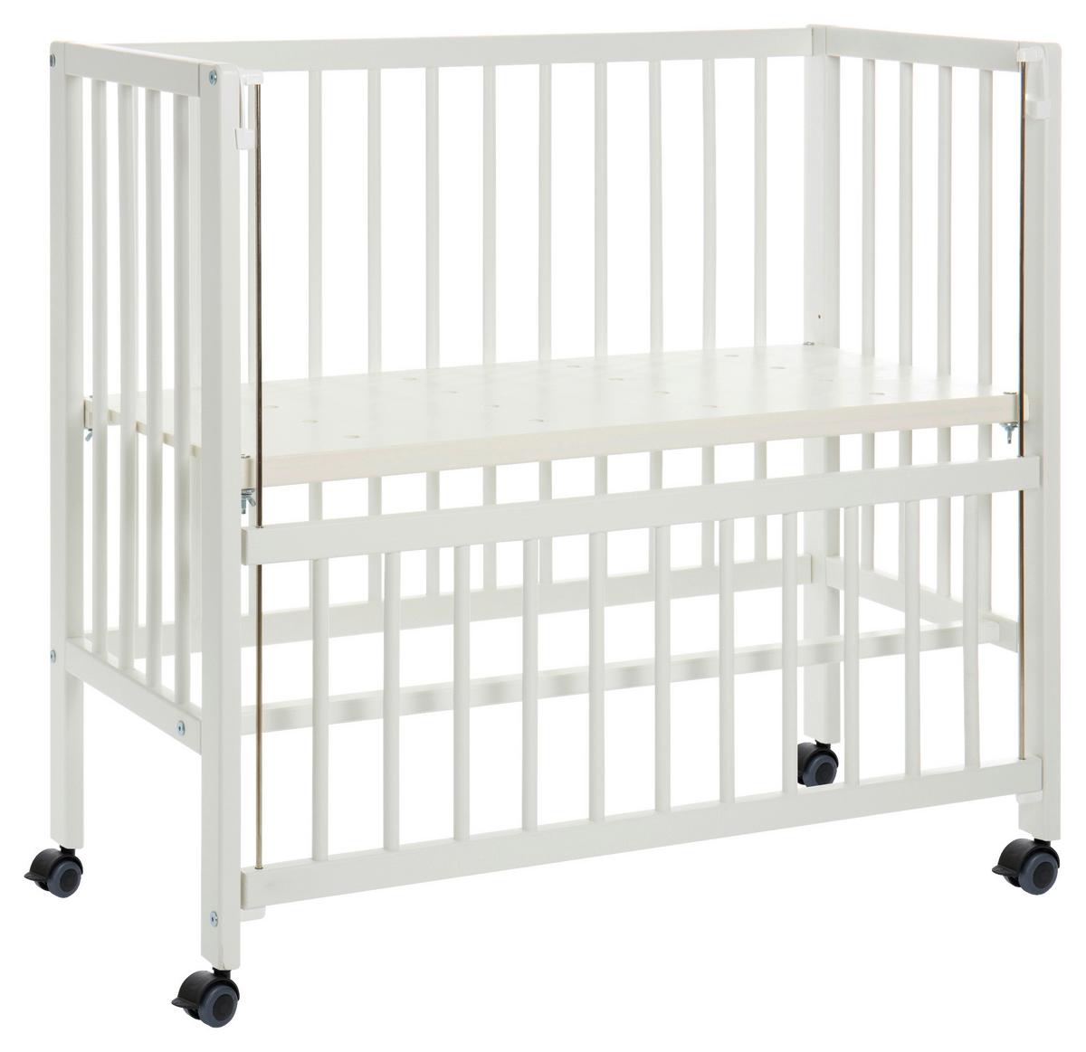 Beistellbett Bedside Crib Cocon Weiß, verstellbar - Weiß, Basics, Holz (90/40cm) - Fillikid