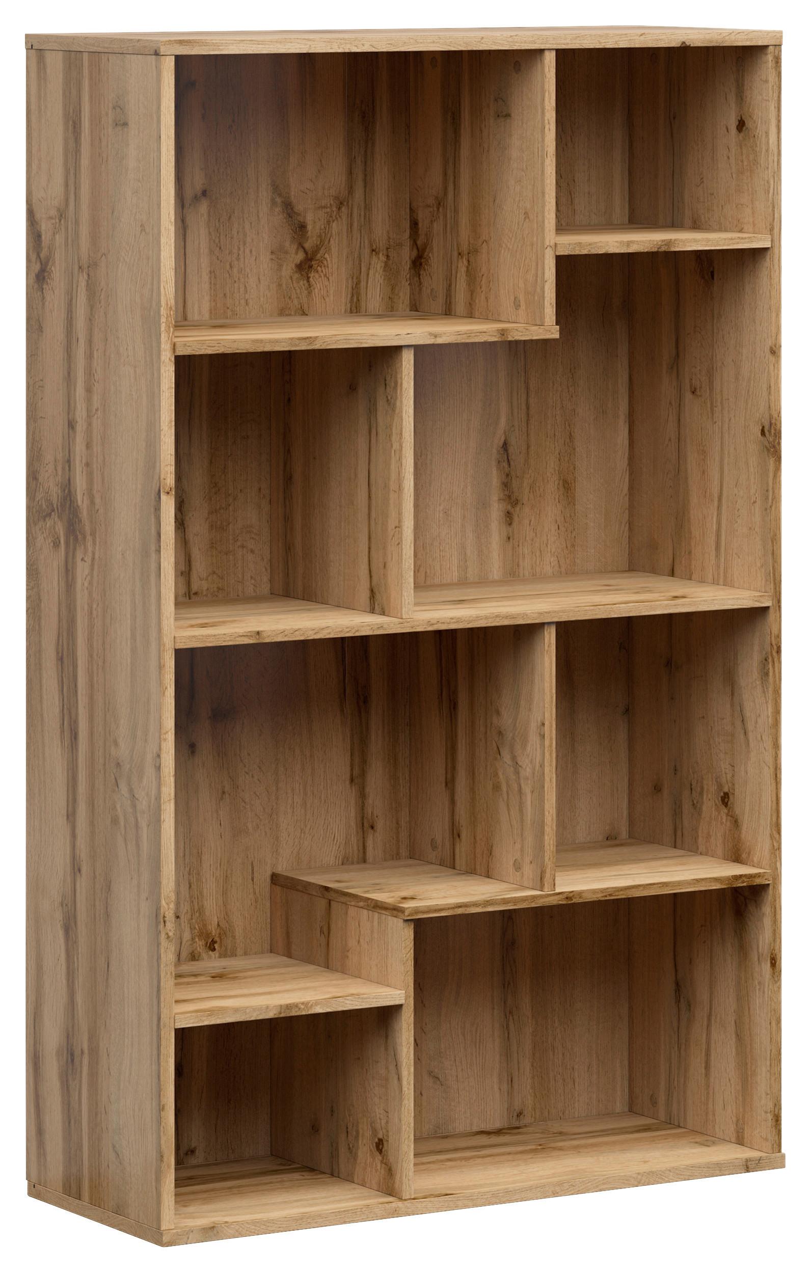 Regal Tetrix Bookshelf - Eiche Wotan, Design, Holzwerkstoff (87,5/140/33,5cm)