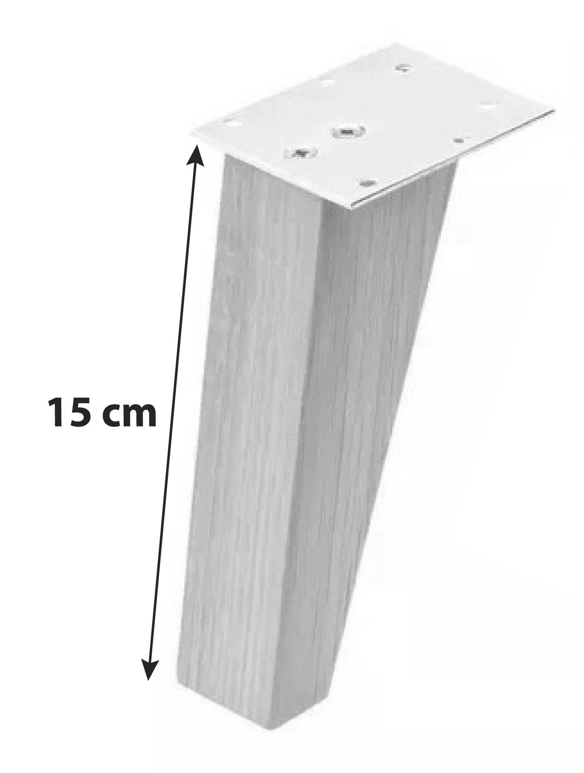 Fußset Finn Eiche Massiv - Eichefarben, MODERN, Holz - MID.YOU