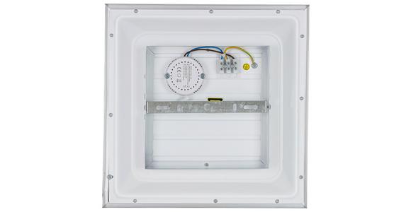 LED-Deckenleuchte Severin - Silberfarben/Weiß, MODERN, Kunststoff/Metall (30/30/5,5cm) - Luca Bessoni