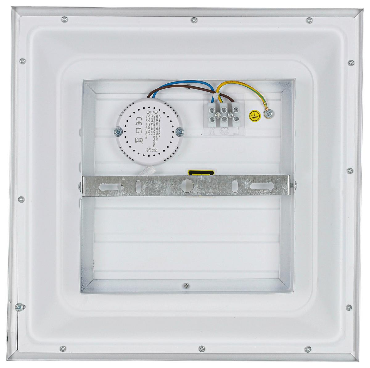 LED-Deckenleuchte Severin - Silberfarben/Weiß, MODERN, Kunststoff/Metall (30/30/5,5cm) - Luca Bessoni