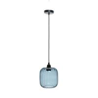 Hängeleuchte Gloria H: 27,5 Cm 1-Flammig - Blau, Trend, Glas (18/27,5/18cm) - Kayoom