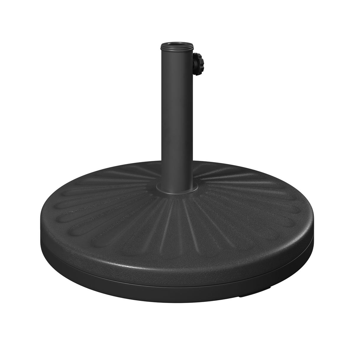 STOJAN NA SLNEČNÍK KARL - čierna, Basics, plast/kameň (50/34cm) - Mömax