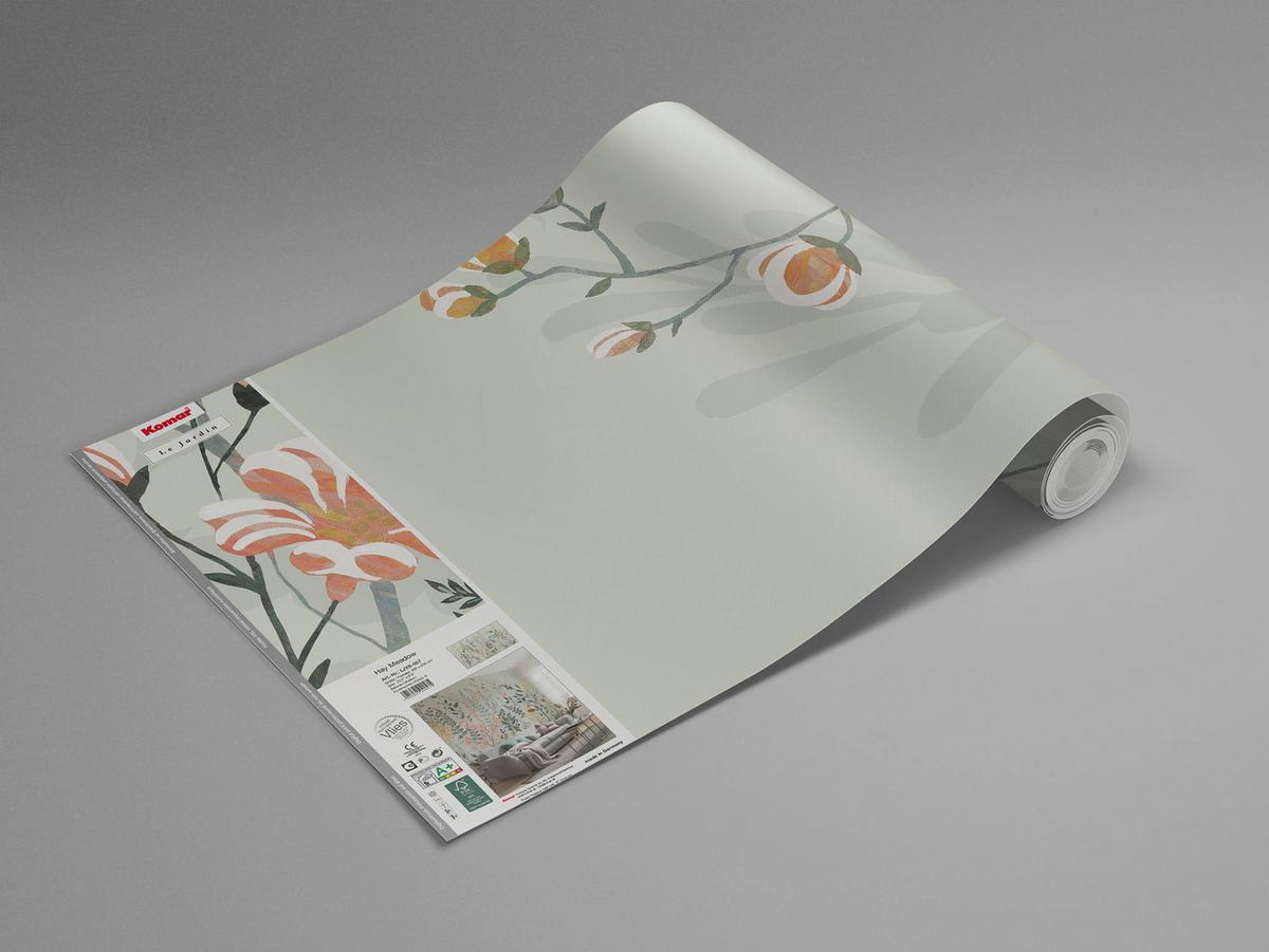 Vliestapete Hay Meadow - Multicolor, Basics (400/250cm) - Komar