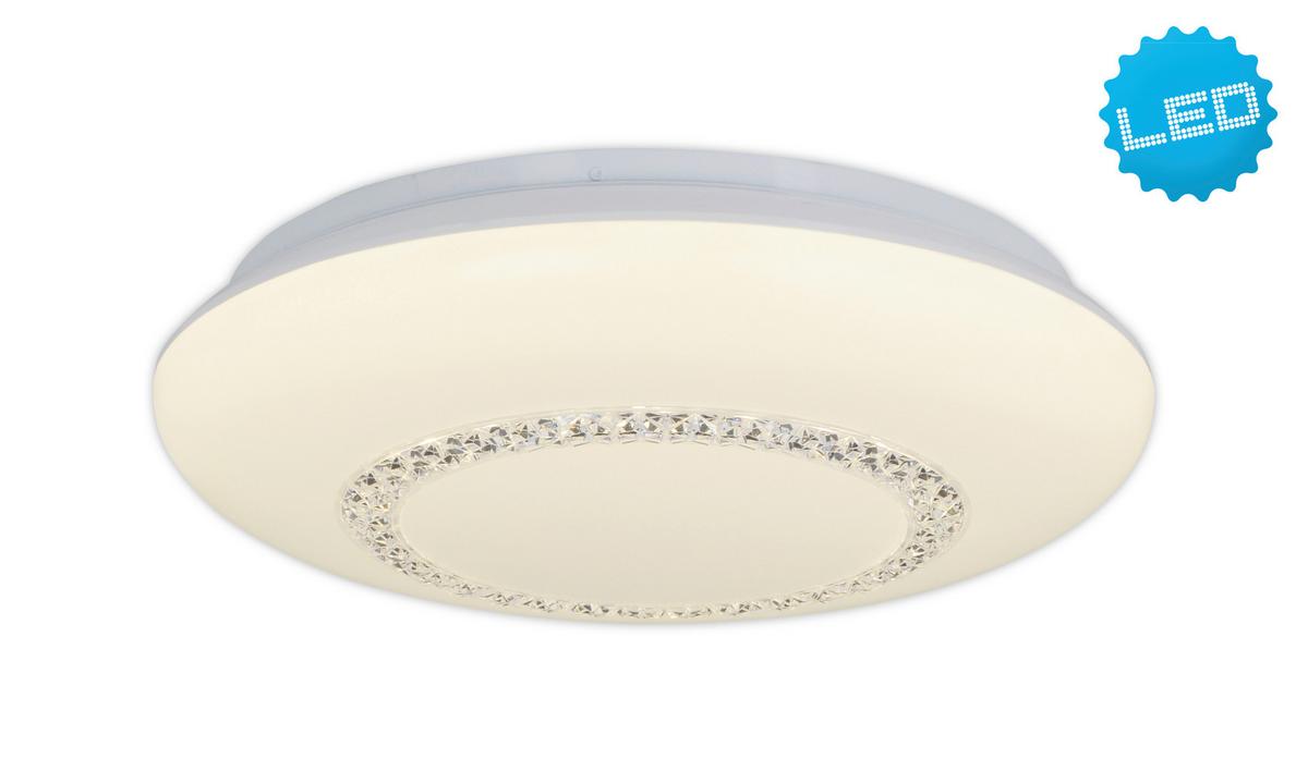 LED-Deckenleuchten Pilsen Ø 41 cm Rund - Klar/Weiß, Basics, Kunststoff/Metall (41cm) - Näve