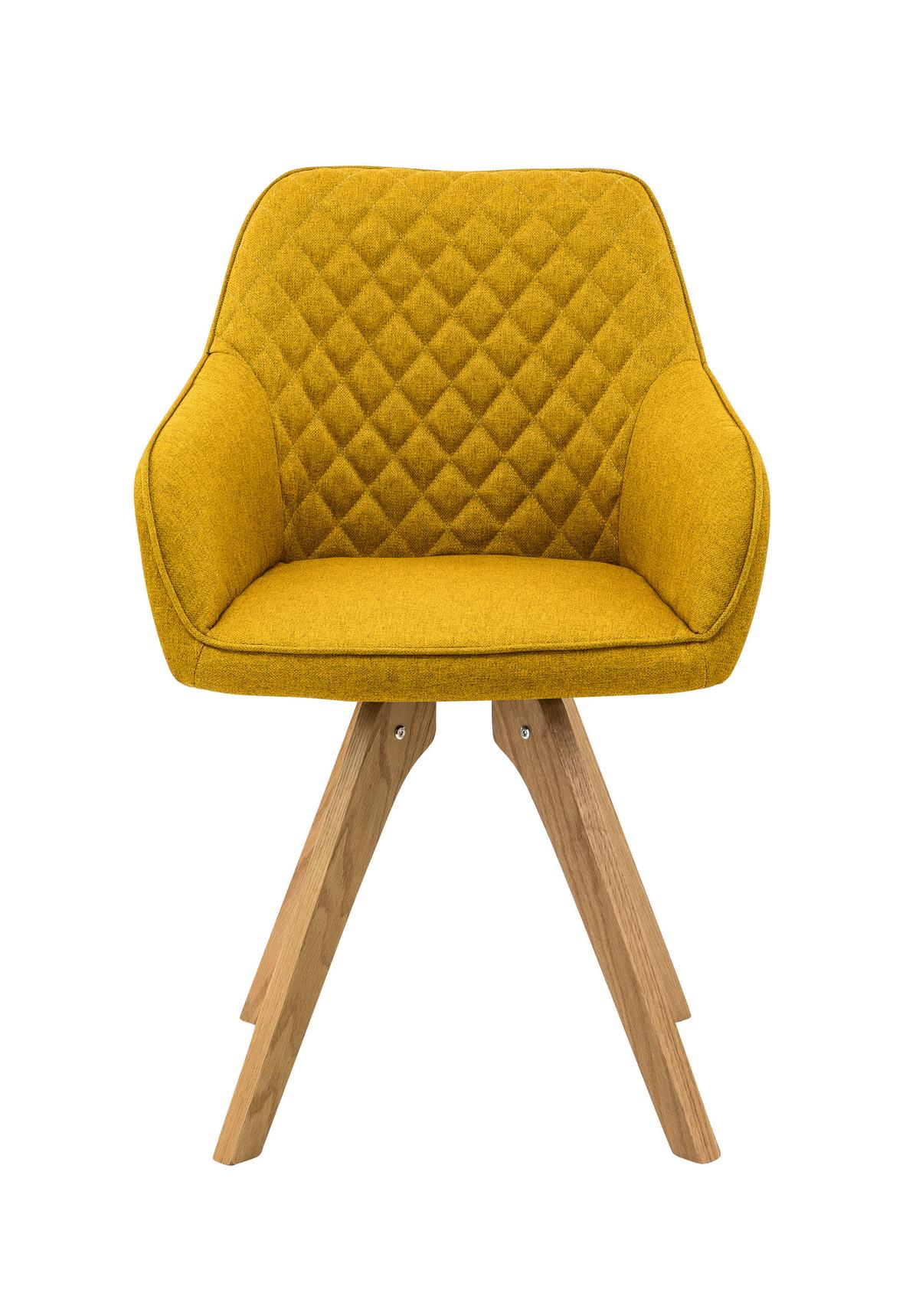 Tischgruppe Gelb/Weiß/Naturfarben B: 180cm - Gelb/Naturfarben, MODERN, Holz/Holzwerkstoff (180/90/76cm) - Livetastic