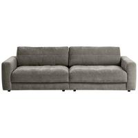 Bigsofa Be Comfy B: 264 Cm Graubraun Cord - Graubraun/Schwarz, MODERN, Textil (264/83/126cm) - MID.YOU