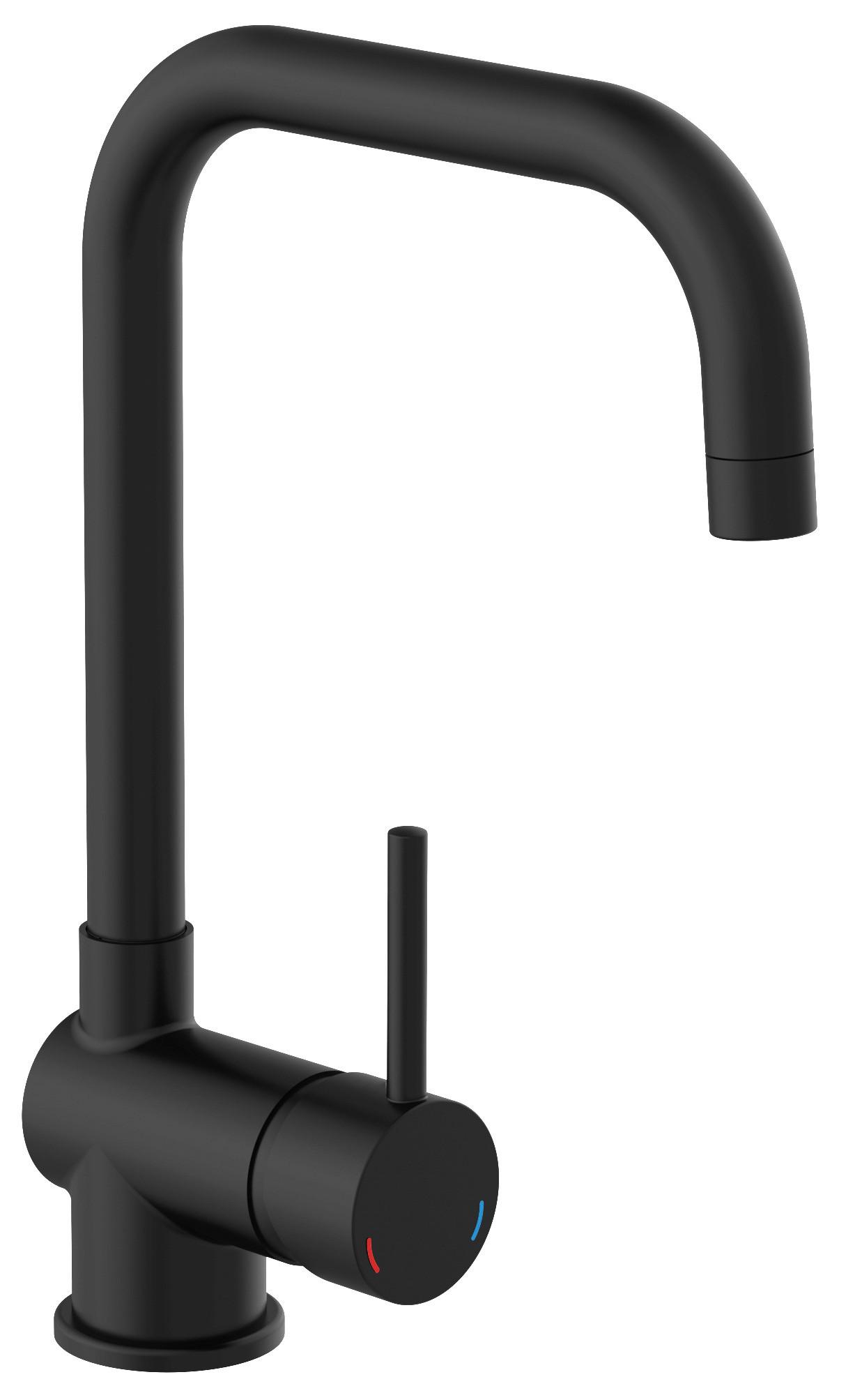 Küchenarmatur Futura C Schwarz Schwenkbar Hochdruck