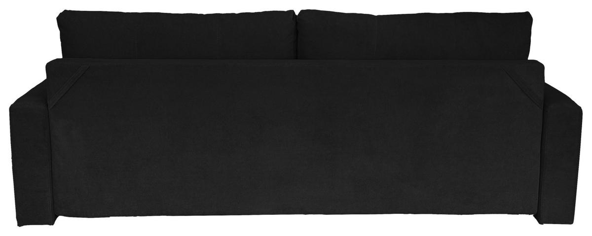 Schlafsofa Mit Bettkasten Torenta Schwarz B: 220 Cm - Schwarz/Naturfarben, Design, Textil (220/96/98cm) - MID.YOU