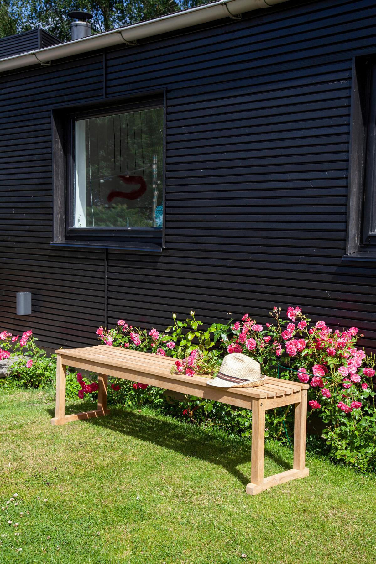 Sitzbank Vega - Teakfarben, KONVENTIONELL, Holz (150/43/40cm) - MID.YOU