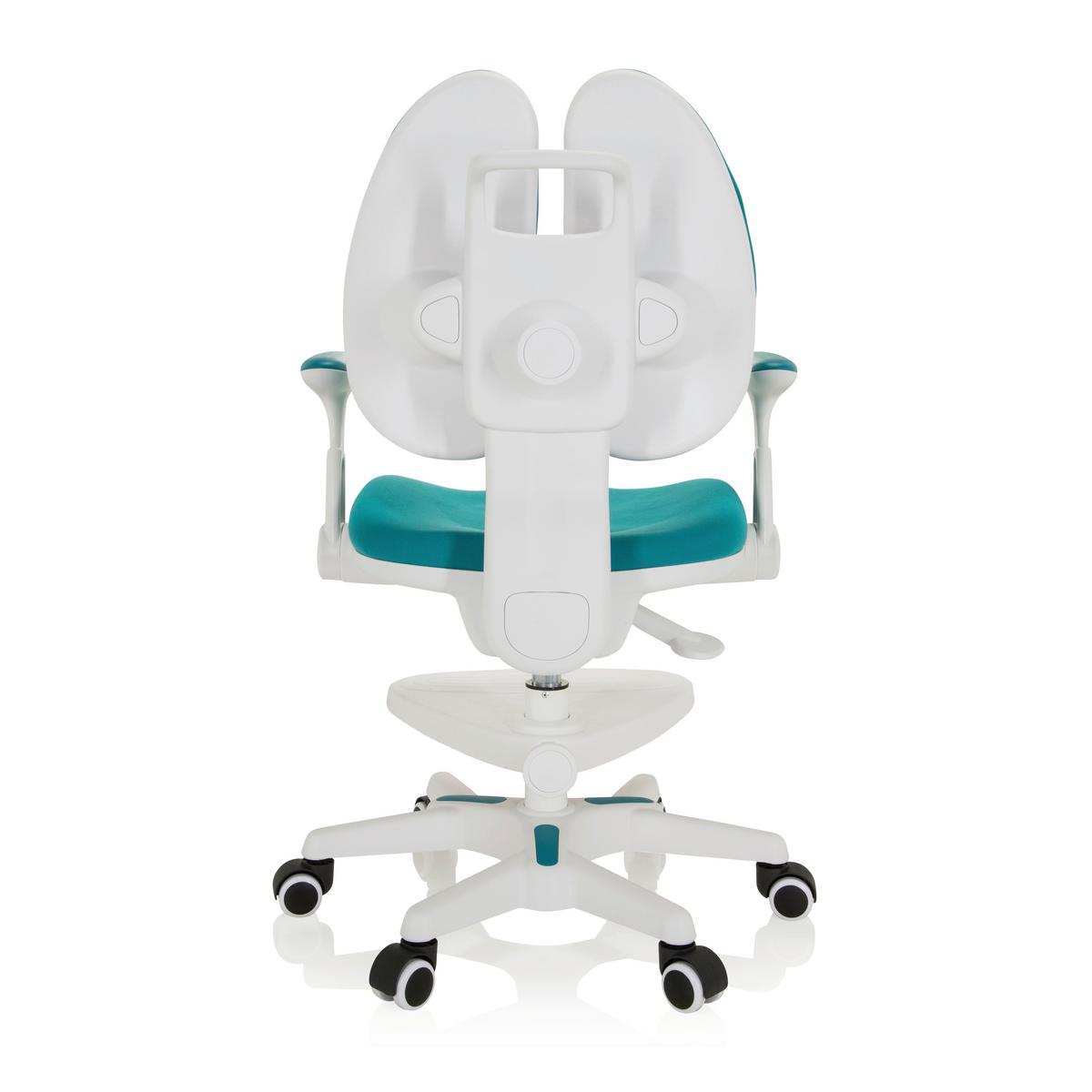 Jugenddrehstuhl Kid Wing Blau/Weiß Bis 80 Kg - Blau/Weiß, MODERN, Kunststoff/Textil (56/88/52cm) - MID.YOU