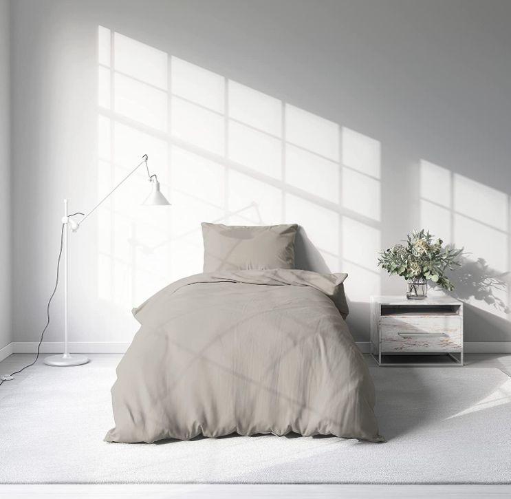 Povlečení Premium Šedohnědá - šedohnědá, Moderní, textil (140/200cm)