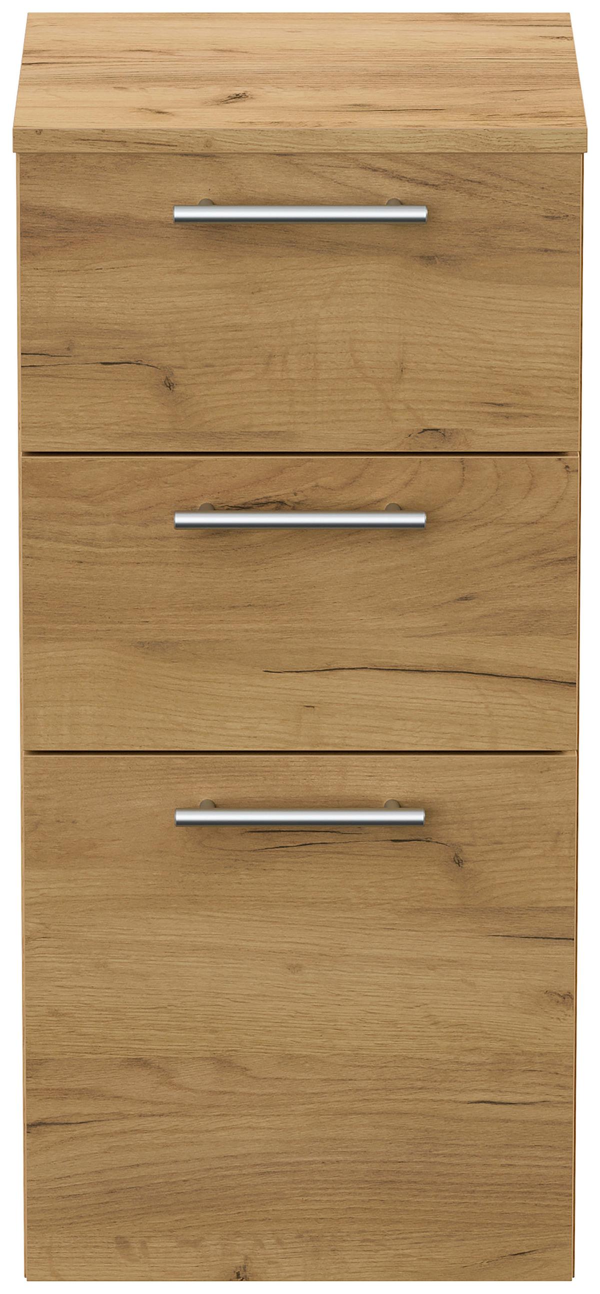 MIDISCHRANK Eichefarben B: 35,2cm - Eichefarben, Basics, Holzwerkstoff (35,2/75/36,8cm) - MID.YOU
