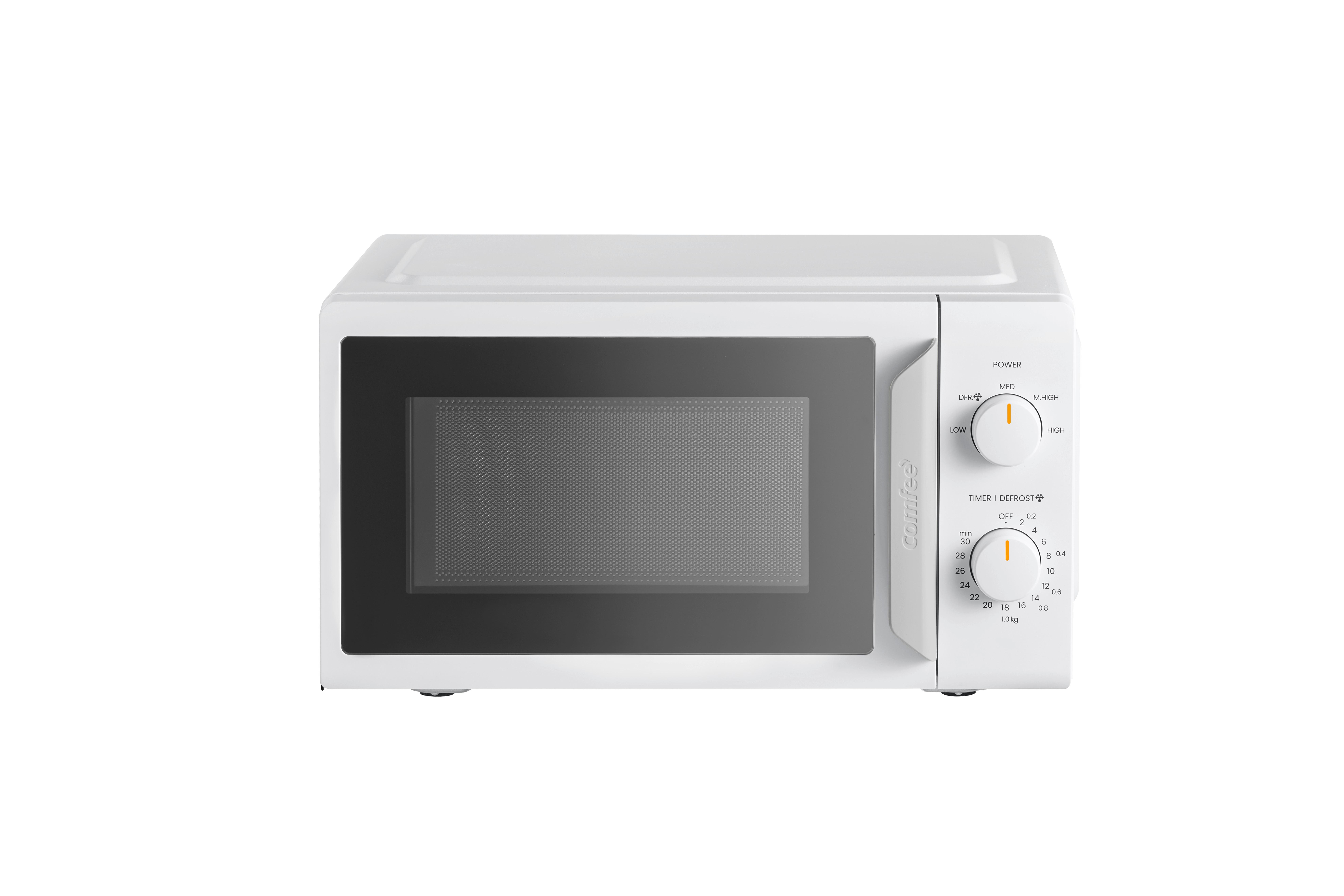 Mikrowelle 700 - 1050 Watt - Weiß, Basics, Kunststoff/Metall (43,4/24,1/32,9cm) - Comfee