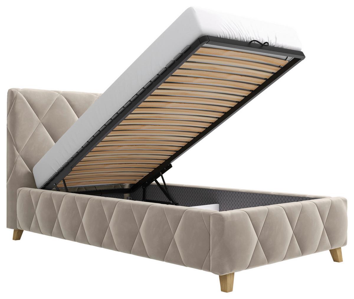 Polsterbett Trivio 100x200 Cm Cappuccino - Cappuccino, MODERN, Holz/Holzwerkstoff (100/200cm) - MID.YOU