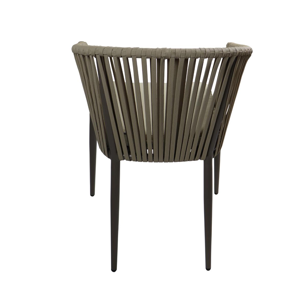 Gartenset Resi - Eiche grau/Braun, Basics, Metall (200/100/76cm) - Ambia Garden