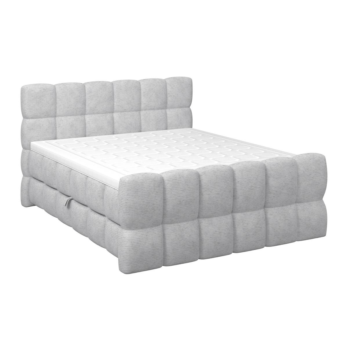 Boxspringbett Brisbane inkl. Bettkasten 180x220 - Champagner/Schwarz, Trend, Holz/Holzwerkstoff (180/220cm) - Sembella