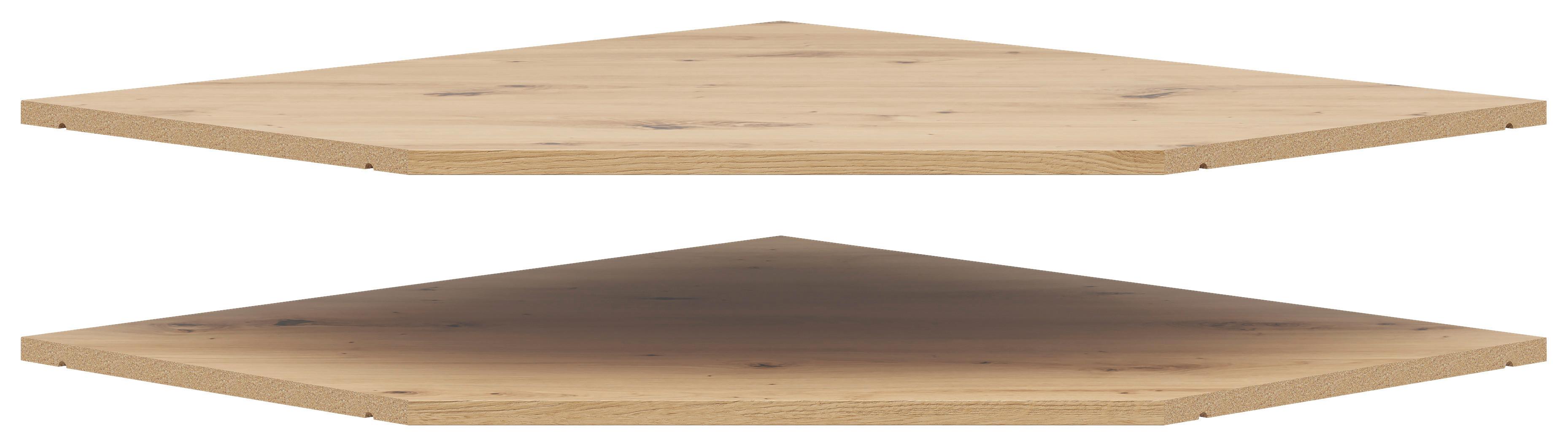 ROHOVÁ POLICA Multistauraum - dub artisan, Modern, kompozitné drevo (96/3/74cm)