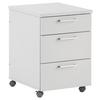 Rollcontainer Hellgrau Serie 1500 41,2x60,1x49,6 Cm - Hellgrau, KONVENTIONELL, Holzwerkstoff (41,2/60,1/49,6cm) - MID.YOU