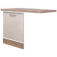 Geschirrspülerfront Nepal 60cm Kaschmir mit Arbeitsplatte - Kaschmir/Sonoma Eiche, MODERN, Holzwerkstoff (110/85/60cm) - FlexWell