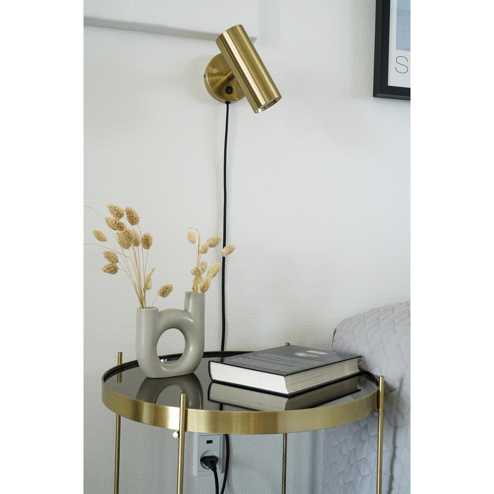Wandleuchte Paris Wall Lamp - Messingfarben, Basics, Metall (15/22/10cm)