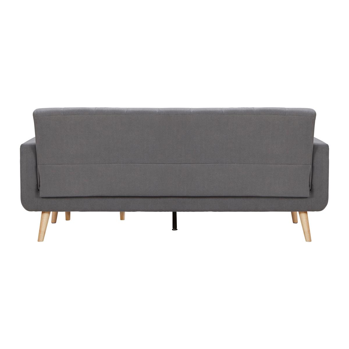 Sedací souprava TAMARA šedá - šedá/tmavě šedá, Moderní, dřevo/textil (196/82/143cm) - Bessagi Home