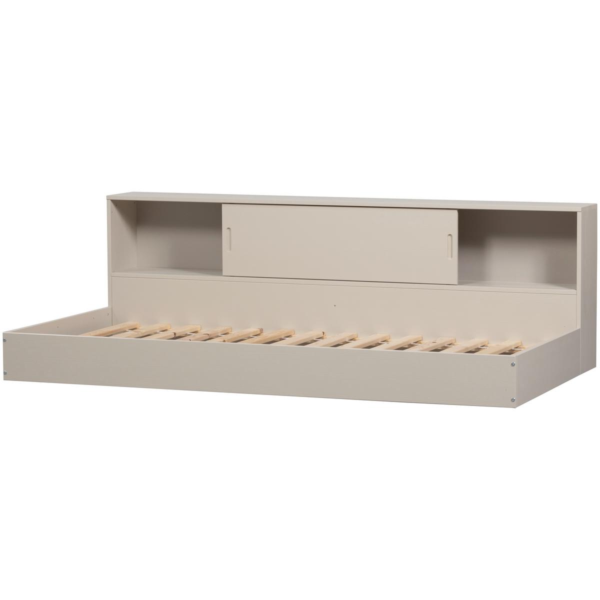 BODENBETT. Carter Grau 90x200cm - Grau, Basics, Holz (90/200cm) - MID.YOU