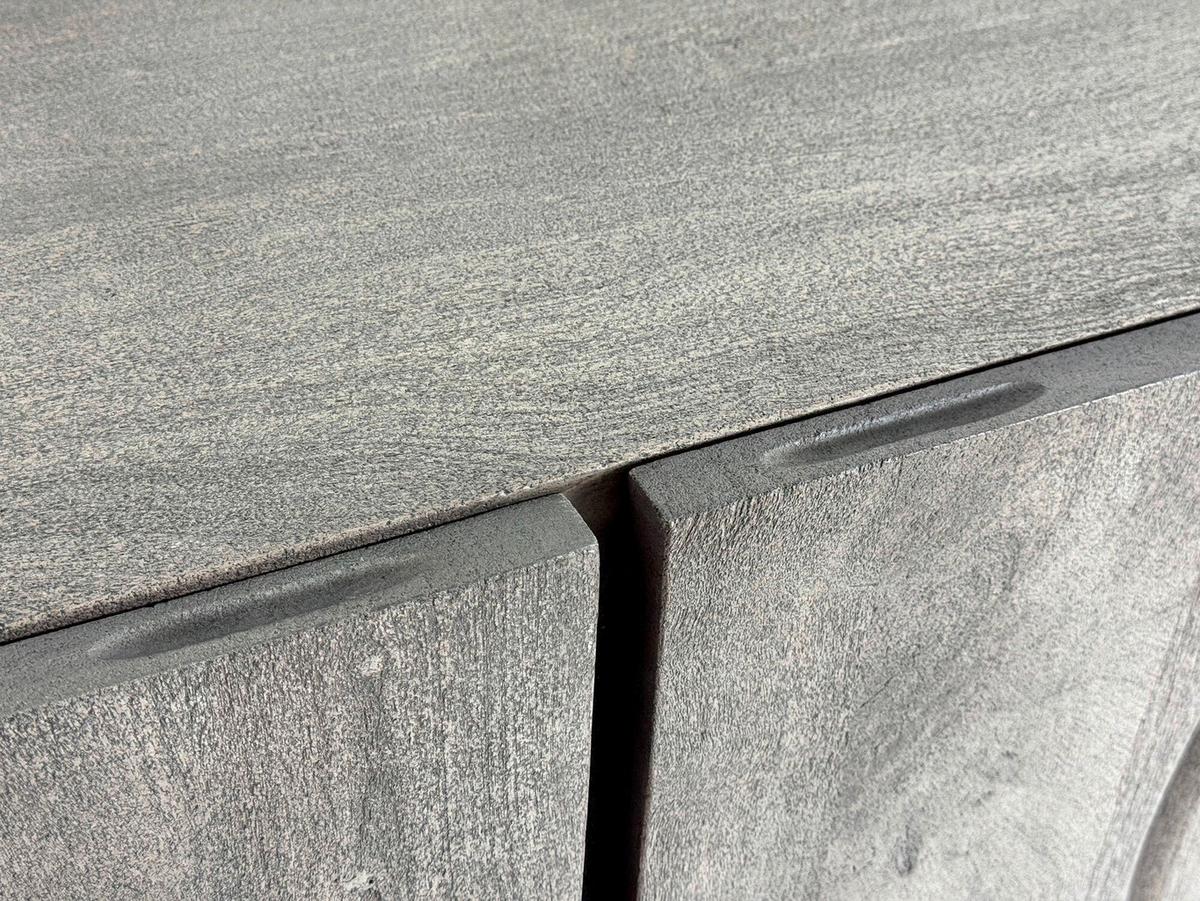 Lowboard Grau B: 160cm - Chromfarben/Grau, Design, Holz (160/56/46cm) - MID.YOU