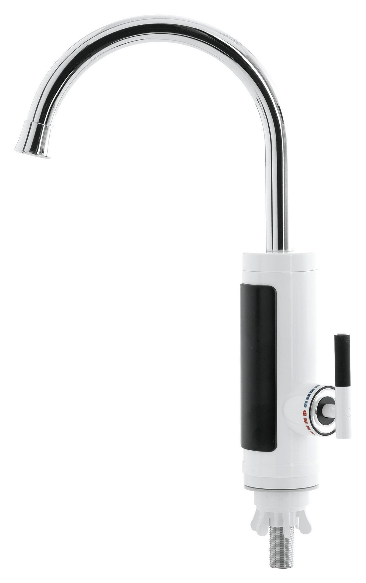 KÜCHENARMATUR 3600W, Warm- und Kaltwasser - Chromfarben/Weiß, Basics, Kunststoff (36,5/15/6,5cm) - EASYMAXX