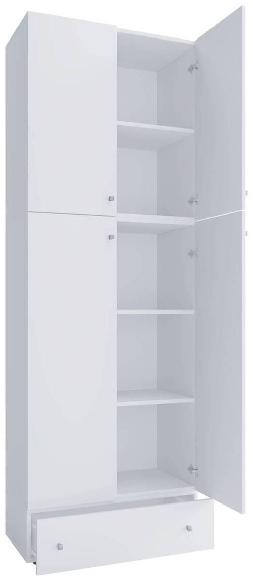 Aktenschrank Lona Holzwerkstoff Weiß B: 70 Cm - Weiß, MODERN, Holzwerkstoff (70/200/39cm) - MID.YOU