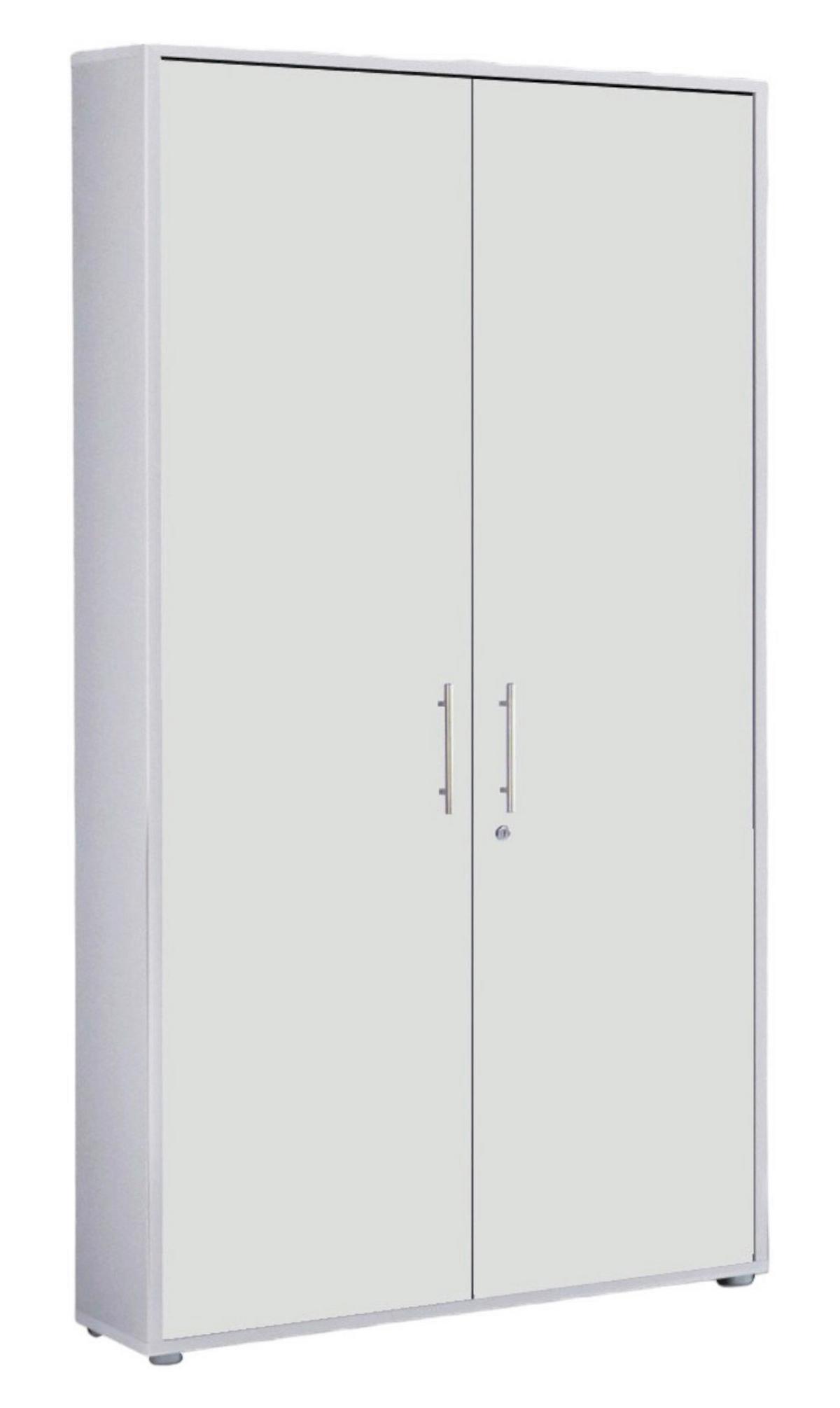 Aktenschrank Office Edition Weiß B: 84,4cm - Weiß, MODERN, Holzwerkstoff (84,4/185,6/33cm) - MID.YOU