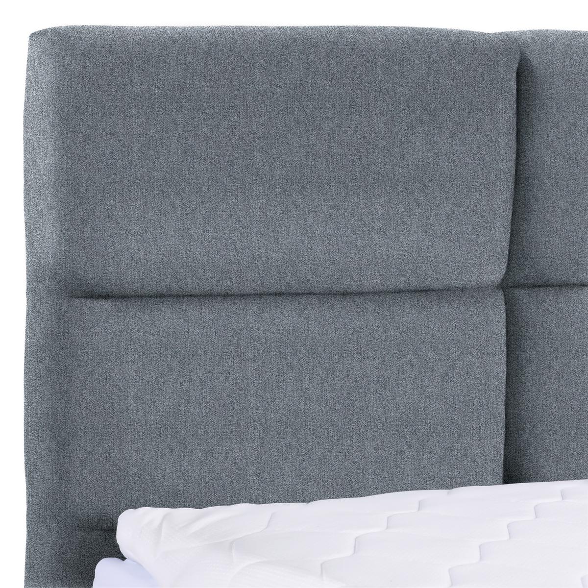Polsterbett Mit Bettkasten 160x200 Bellagio Grau - Buchefarben/Weiß, KONVENTIONELL, Holz/Textil (160/200cm)