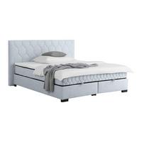 Americká posteľ MAYA D 180/200 cm, sivá - čierna/sivá, Konventionell, drevo/kompozitné drevo (180/200cm) - Mömax