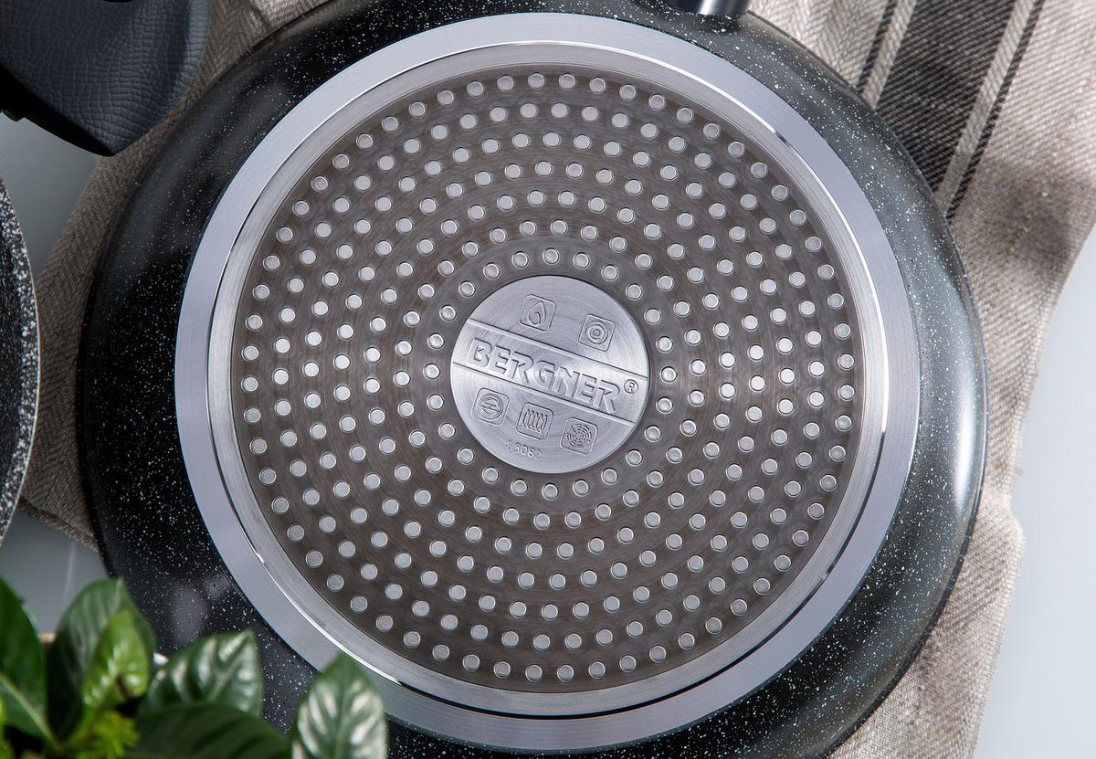 Bratpfanne Orion D: 24 cm Aluminium Antihaftbeschichtet - Dunkelgrau, Basics, Kunststoff/Metall