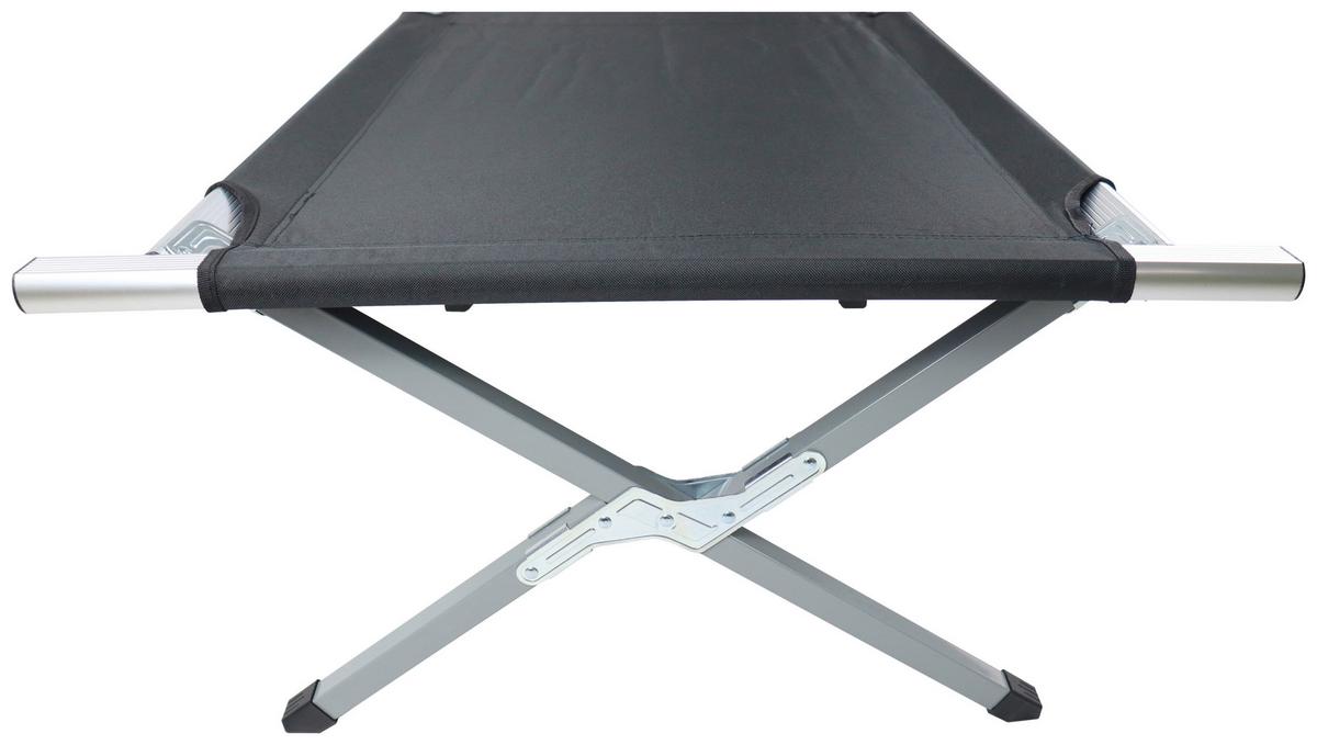 Campingbett Tosali M Schwarz B: 63 cm - Schwarz, MODERN, Textil/Metall (63/190cm) - Ambia Garden