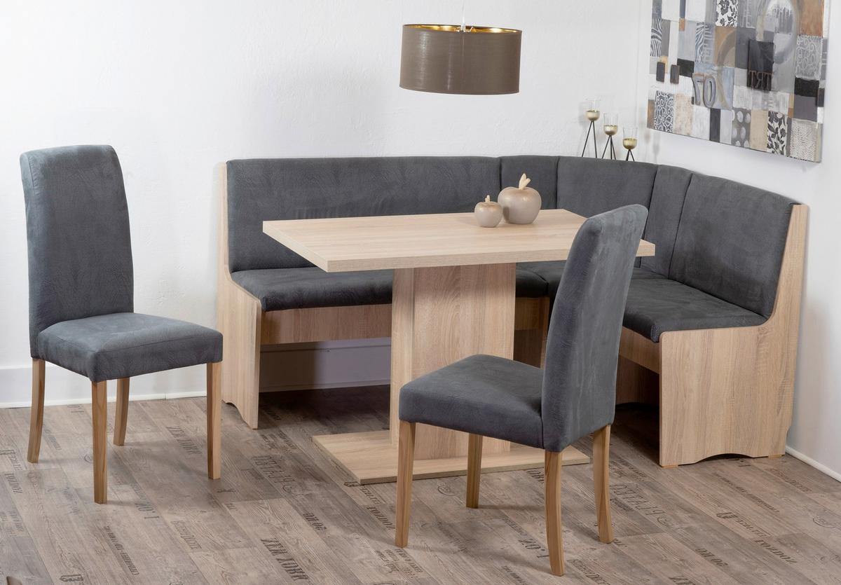 Eckbankgruppe Duisburg Olduso Titanic Grau/eiche D. 165 Cm - Grau/Sonoma Eiche, KONVENTIONELL, Holz/Holzwerkstoff (165/89/125cm) - MID.YOU