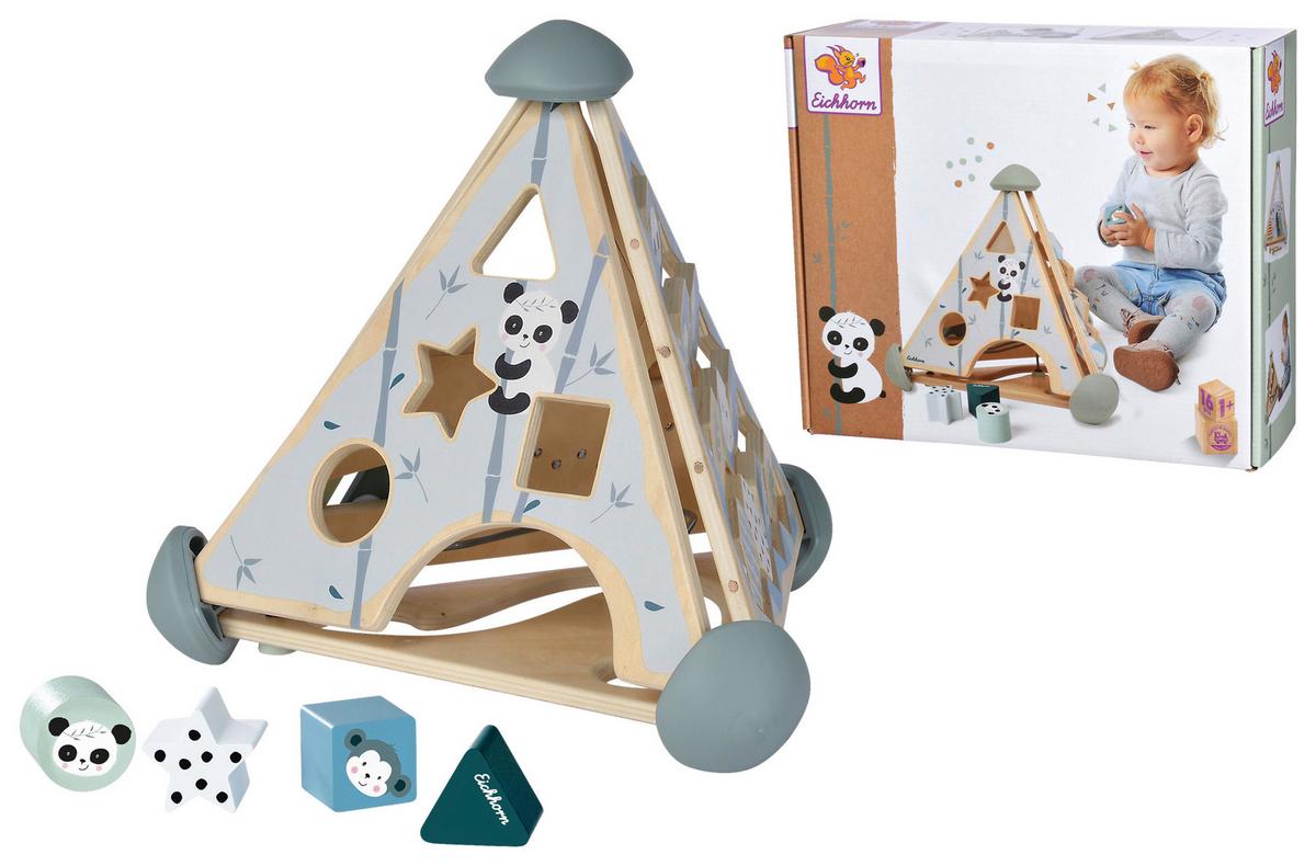 Spielcenter Pyramide 16-Teilig. - Multicolor, Basics, Holz (33/33/38cm) - Simba