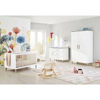 Babyzimmer 100032x Lumi - Eichefarben/Weiß, Design, Holzwerkstoff (145/77/84cm) - Pinolino