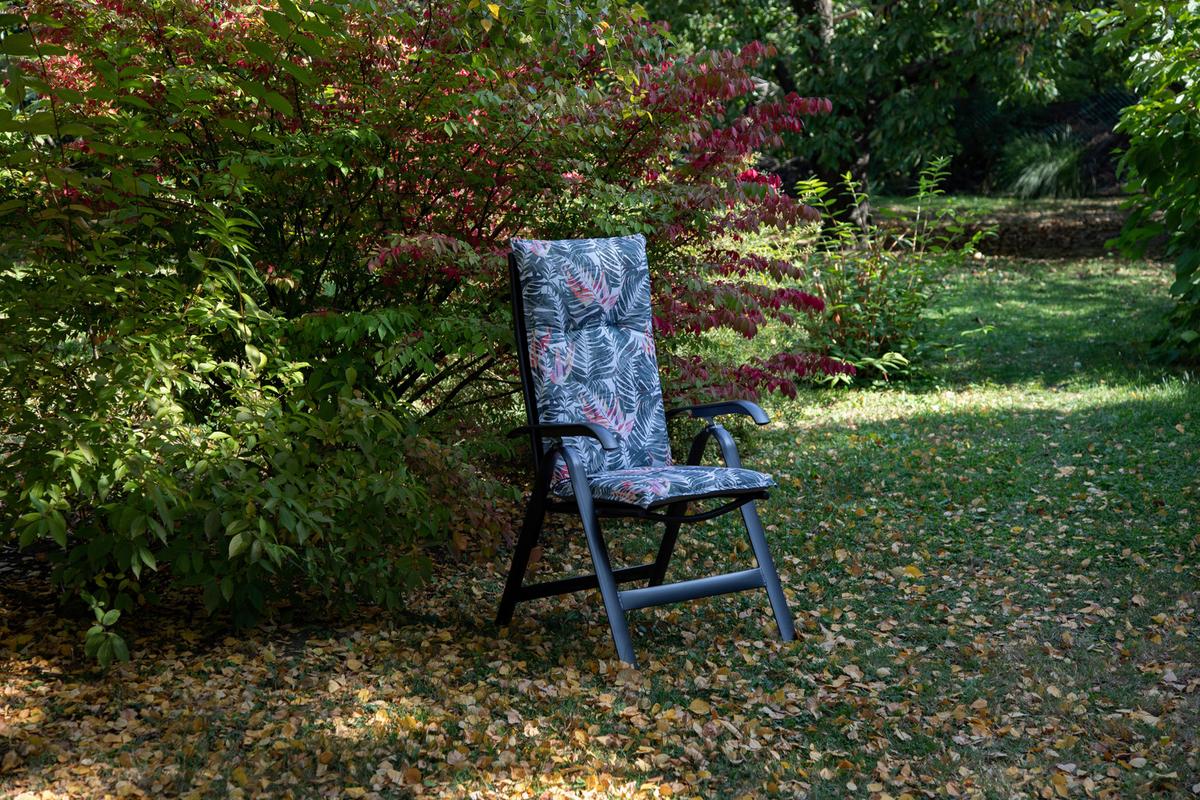 Hochlehner Auflagen 2er-set Tamky 118x46x8cm Grau - Grau, Basics, Textil (118/46/8cm) - Gardenson