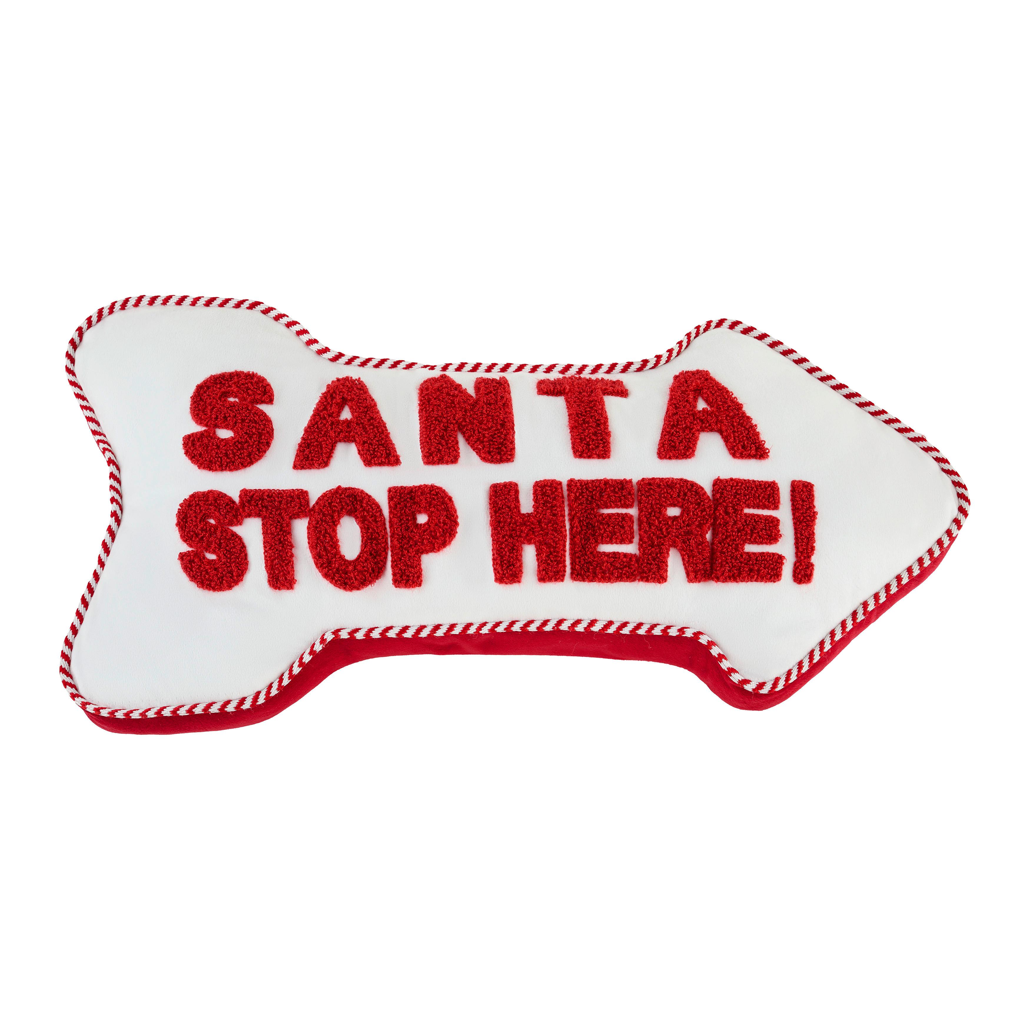 DEKORAČNÍ POLŠTÁŘ SANTA - bílá/červená, textil (24cm) - Mömax