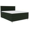 Boxspringbett mit Topper und Bettkasten 140x200 cm Messina - Chromfarben/Grün, KONVENTIONELL, Textil (140/200cm)