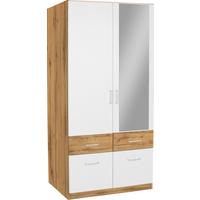 ŠATNÍ SKŘÍŇ AALEN-EXTRA - bílá/barvy dubu, Konvenční, kompozitní dřevo/plast (91/197/54cm)