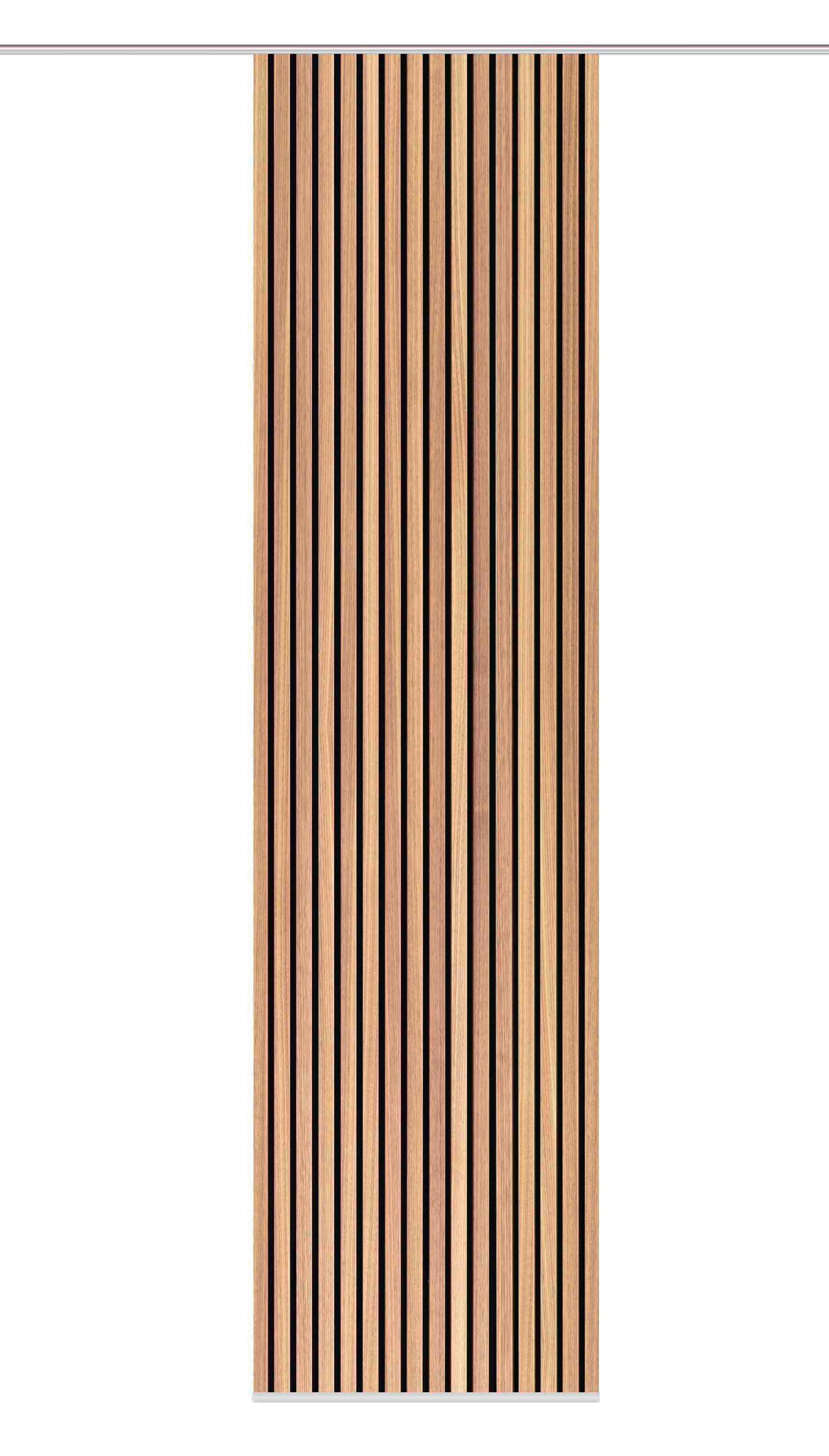 Flächenvorhang Panilo - Braun, Trend, Textil (60/245cm)