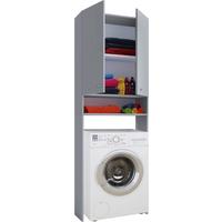 Waschmaschinenschrank Lona B: 64,2 Cm Grau - Grau, Basics, Holzwerkstoff (64,2/182/27cm) - MID.YOU
